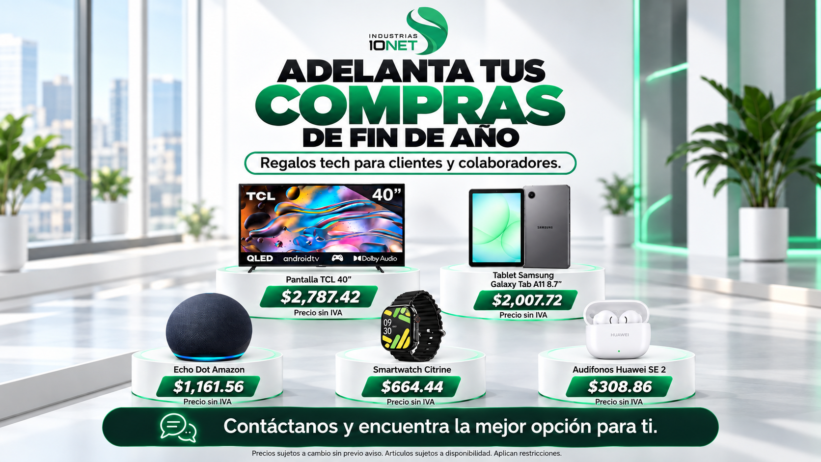 Compras de fin de año para empresas