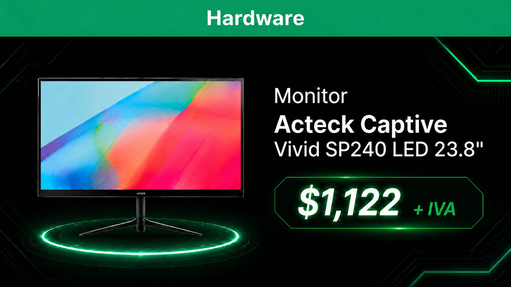Monitor Acteck Captive Vivid SP240 LED 23.8"