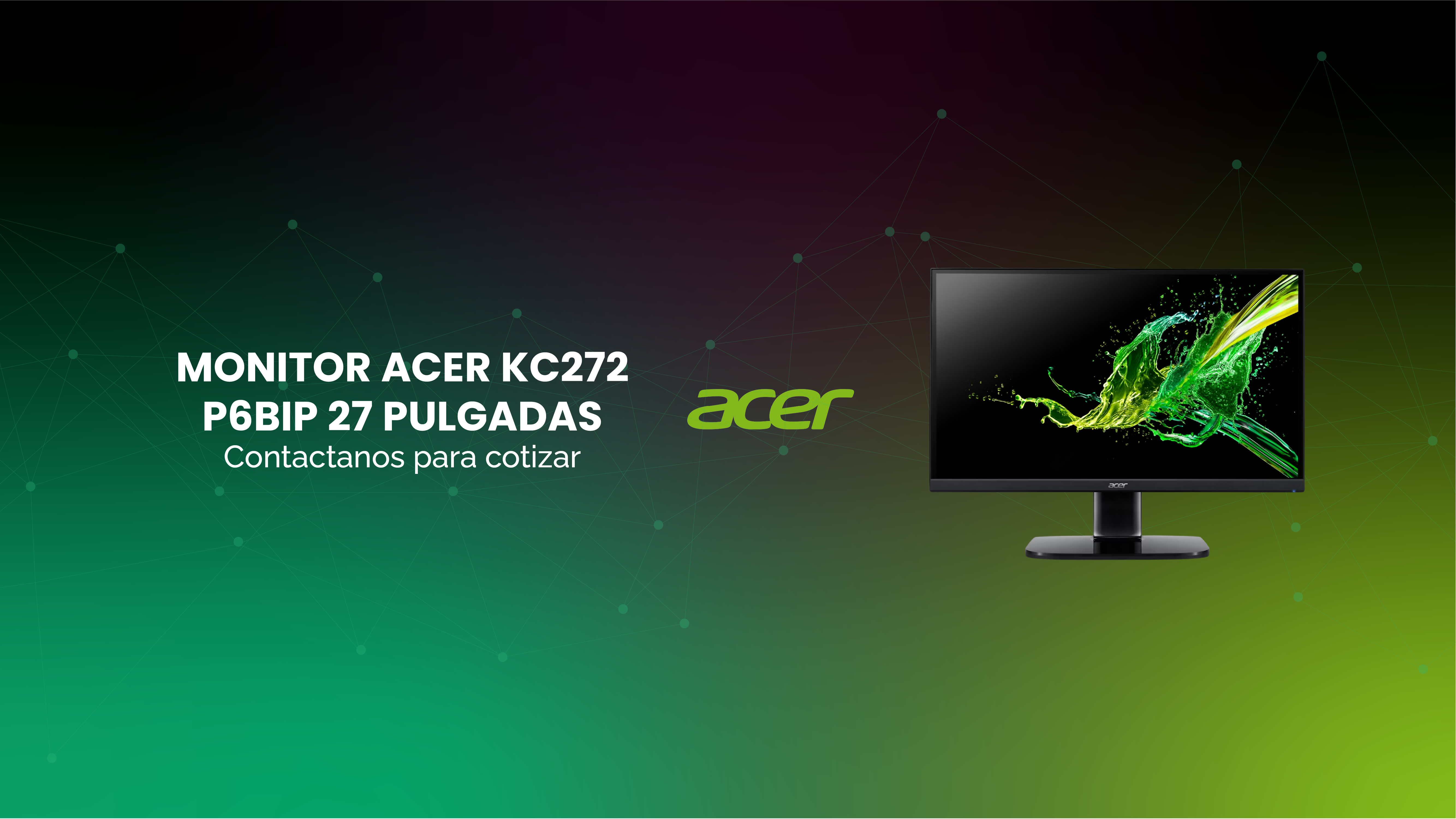 MONITOR ACER KC272 P6BIP 27 PULGADAS